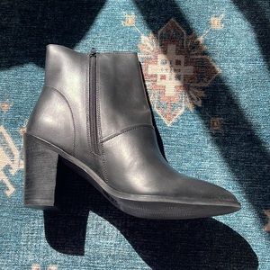 ASOS EFFIE leather ankle boots in black